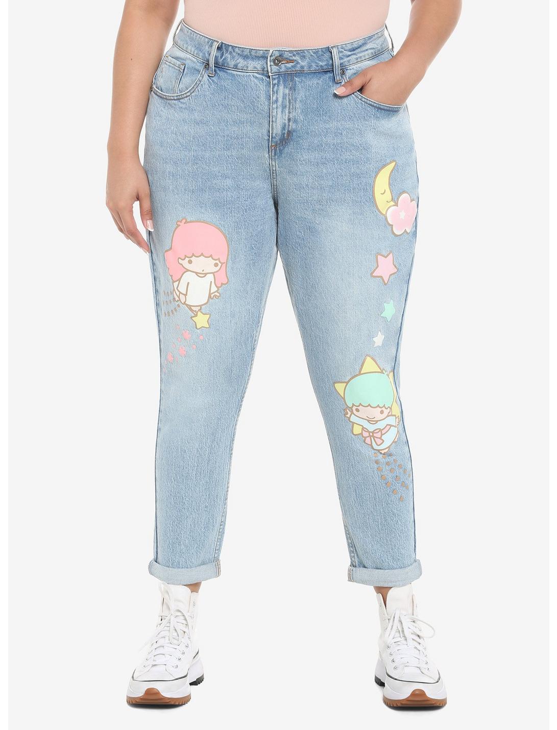 Little Twin Stars Mom Jeans Plus Size HUNIVERS Little Twin Stars Mom Jeans Plus Size -transcendentactive shop 19117580 hi