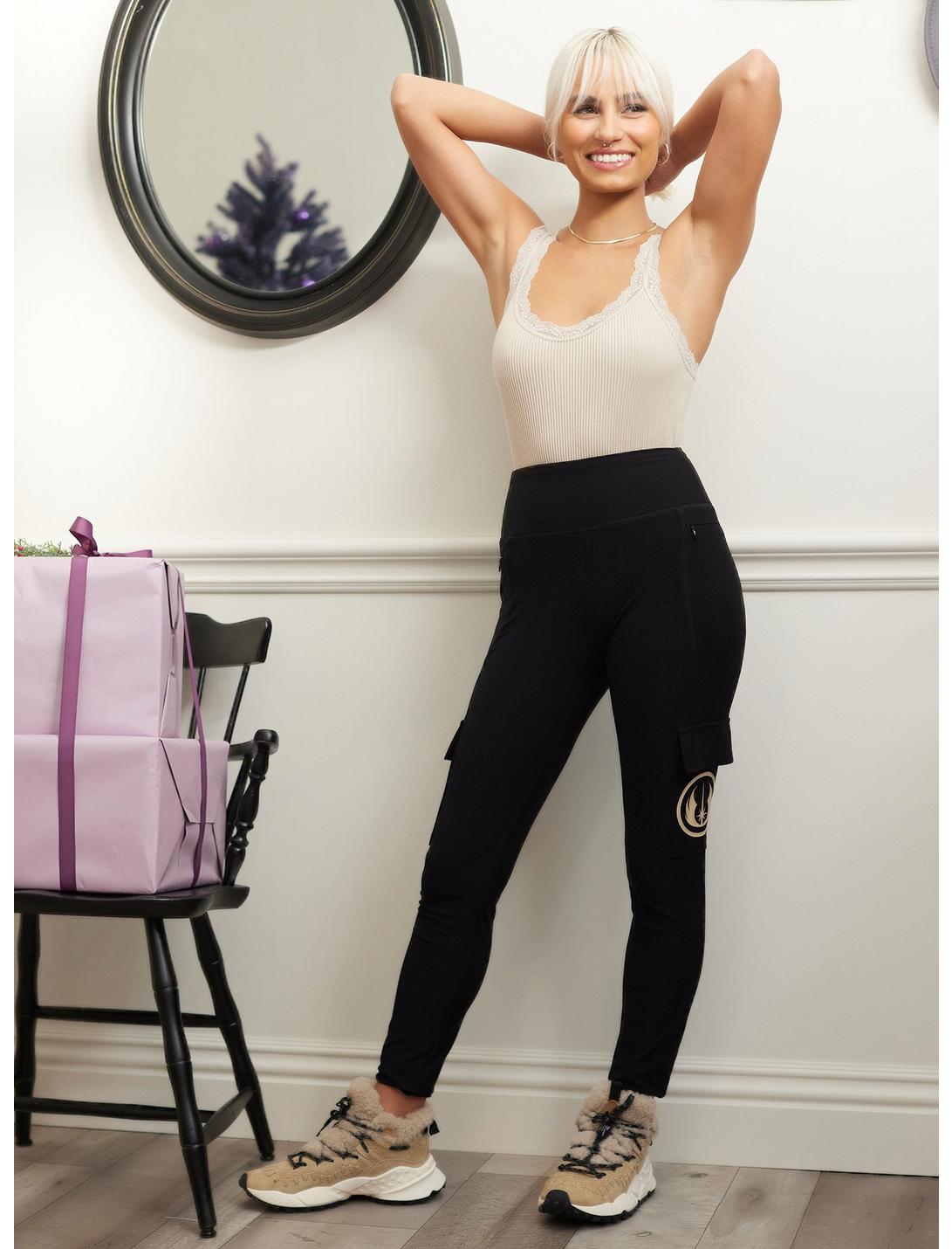 Her Universe Star Wars Jedi Logo Leggings With Pockets HUNIVERS Her Universe Star Wars Jedi Logo Leggings With Pockets -transcendentactive shop 19162146 av1