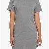 HUNIVERS Heather Grey T-Shirt Dress -transcendentactive shop 19166931 hi