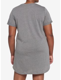 HUNIVERS Heather Grey T-Shirt Dress Plus Size 4 HUNIVERS Heather Grey T-Shirt Dress Plus Size -transcendentactive shop 19166939 av2