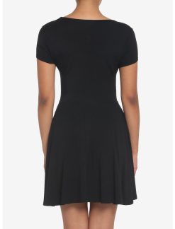HUNIVERS Black Skater Dress -transcendentactive shop 19166961 av2