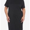 HUNIVERS Black T-Shirt Dress Plus Size 2 HUNIVERS Black T-Shirt Dress Plus Size -transcendentactive shop 19166969 hi