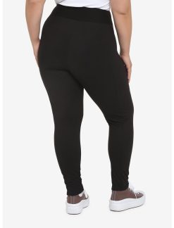 HUNIVERS Black Leggings With Pocket Plus Size -transcendentactive shop 19167945 av1
