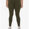 HUNIVERS Olive Leggings With Pocket Plus Size -transcendentactive shop 19167975 hi