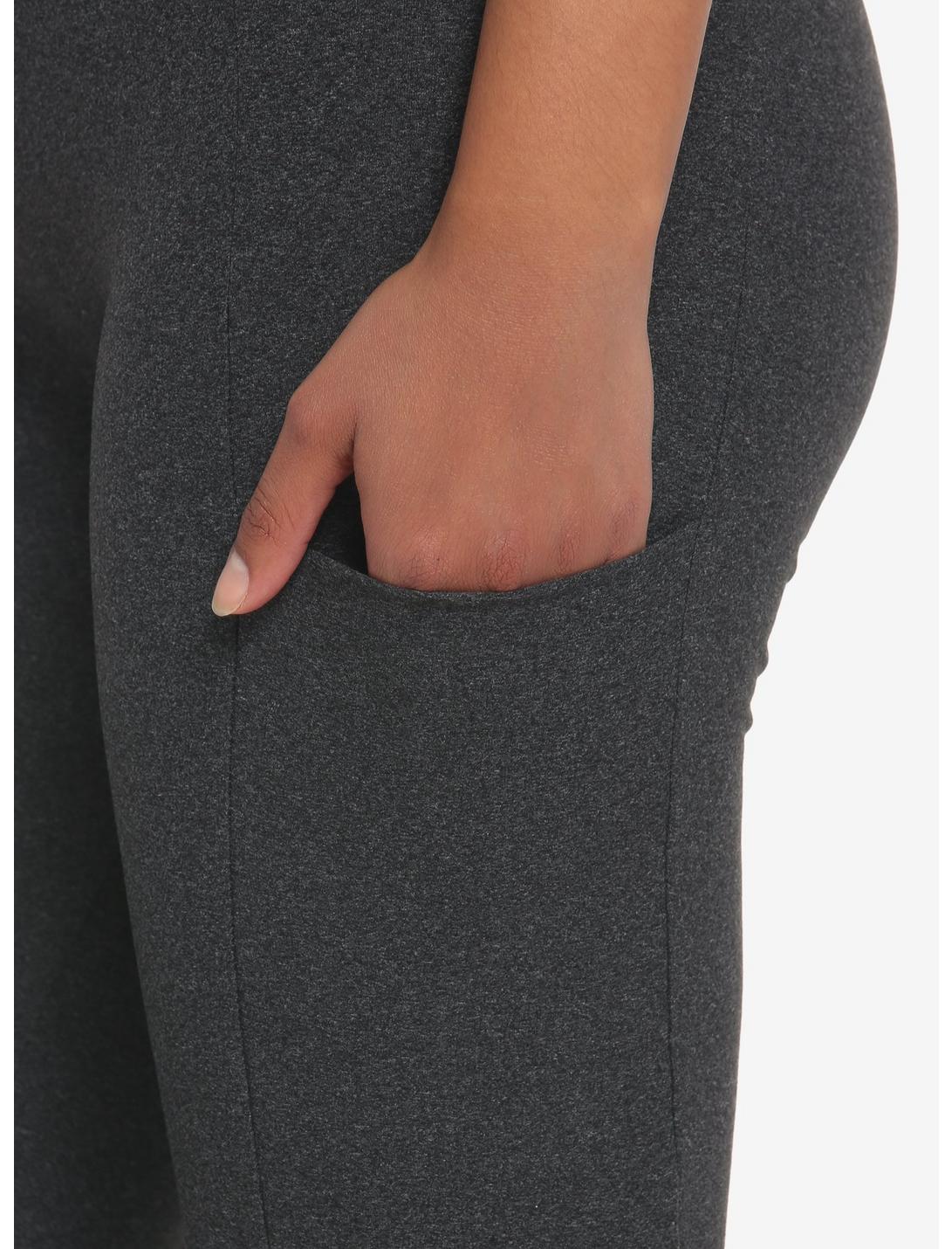 Charcoal Grey Leggings With Pocket HUNIVERS Charcoal Grey Leggings With Pocket -transcendentactive shop 19167982 av2