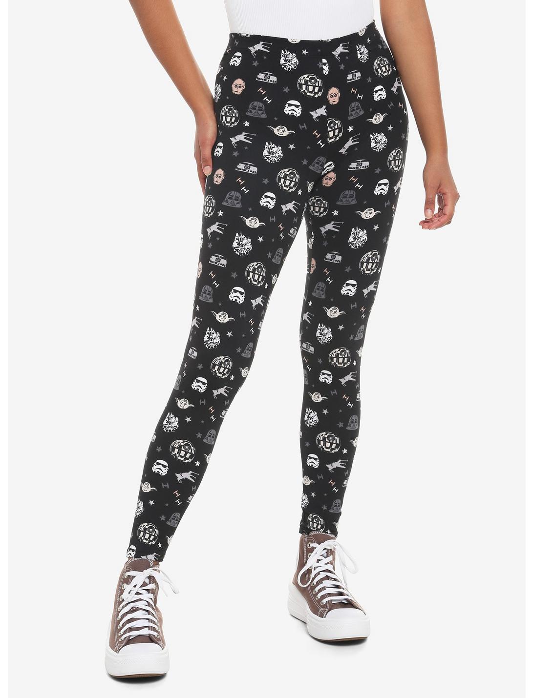 Her Universe Star Wars Allover Print Leggings HUNIVERS Her Universe Star Wars Allover Print Leggings -transcendentactive shop 19167997 hi