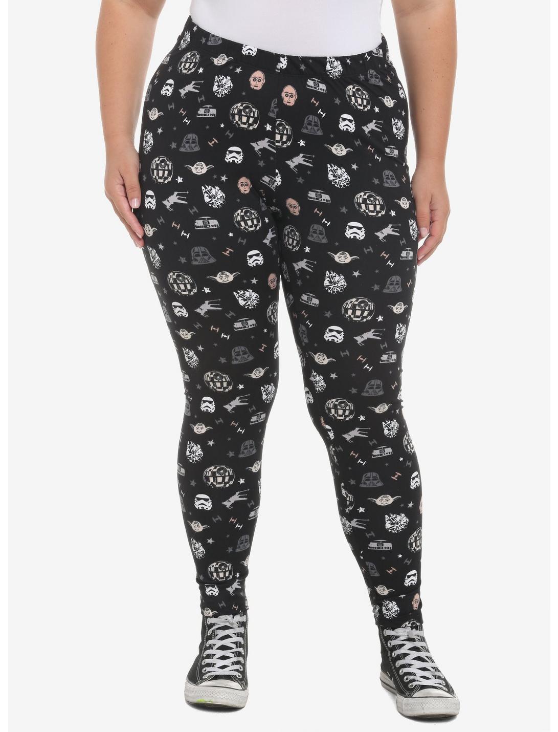Her Universe Star Wars Allover Print Leggings Plus Size HUNIVERS Her Universe Star Wars Allover Print Leggings Plus Size -transcendentactive shop 19168105 hi