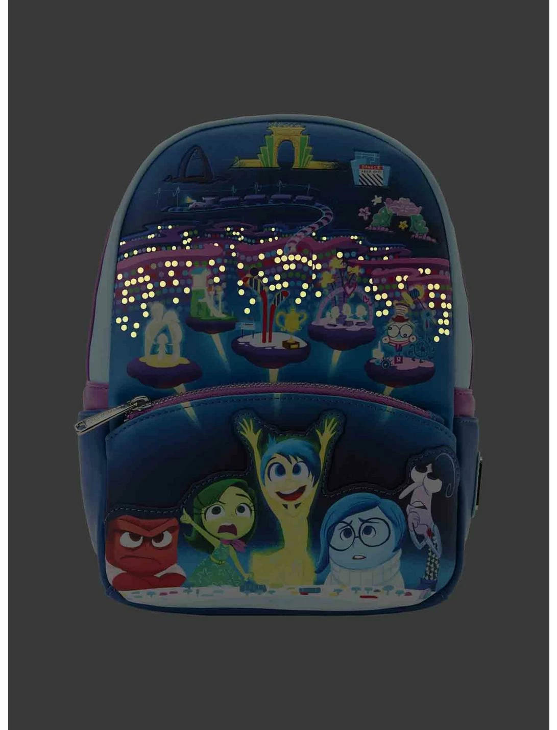 LOUNGFLY Loungefly Disney Pixar Inside Out Glow-In-The-Dark Mini Backpack 5 LOUNGFLY Loungefly Disney Pixar Inside Out Glow-In-The-Dark Mini Backpack - Image 3