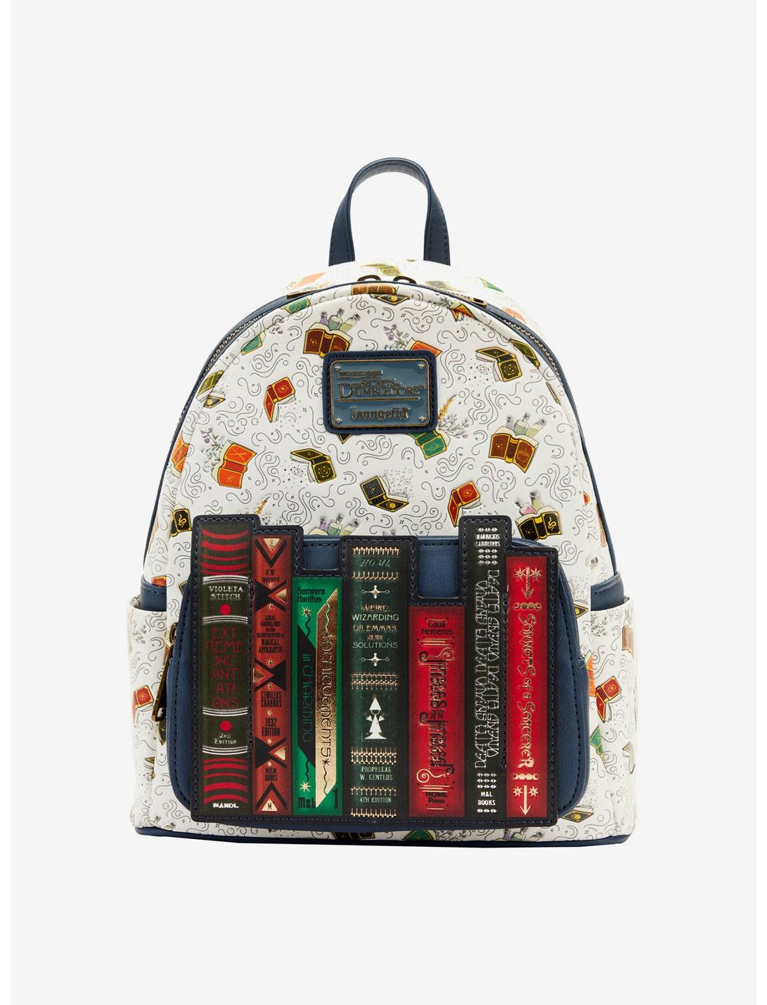 LOUNGFLY Loungefly Fantastic Beasts: The Secrets Of Dumbledore Books Mini Backpack 3 LOUNGFLY Loungefly Fantastic Beasts: The Secrets Of Dumbledore Books Mini Backpack
