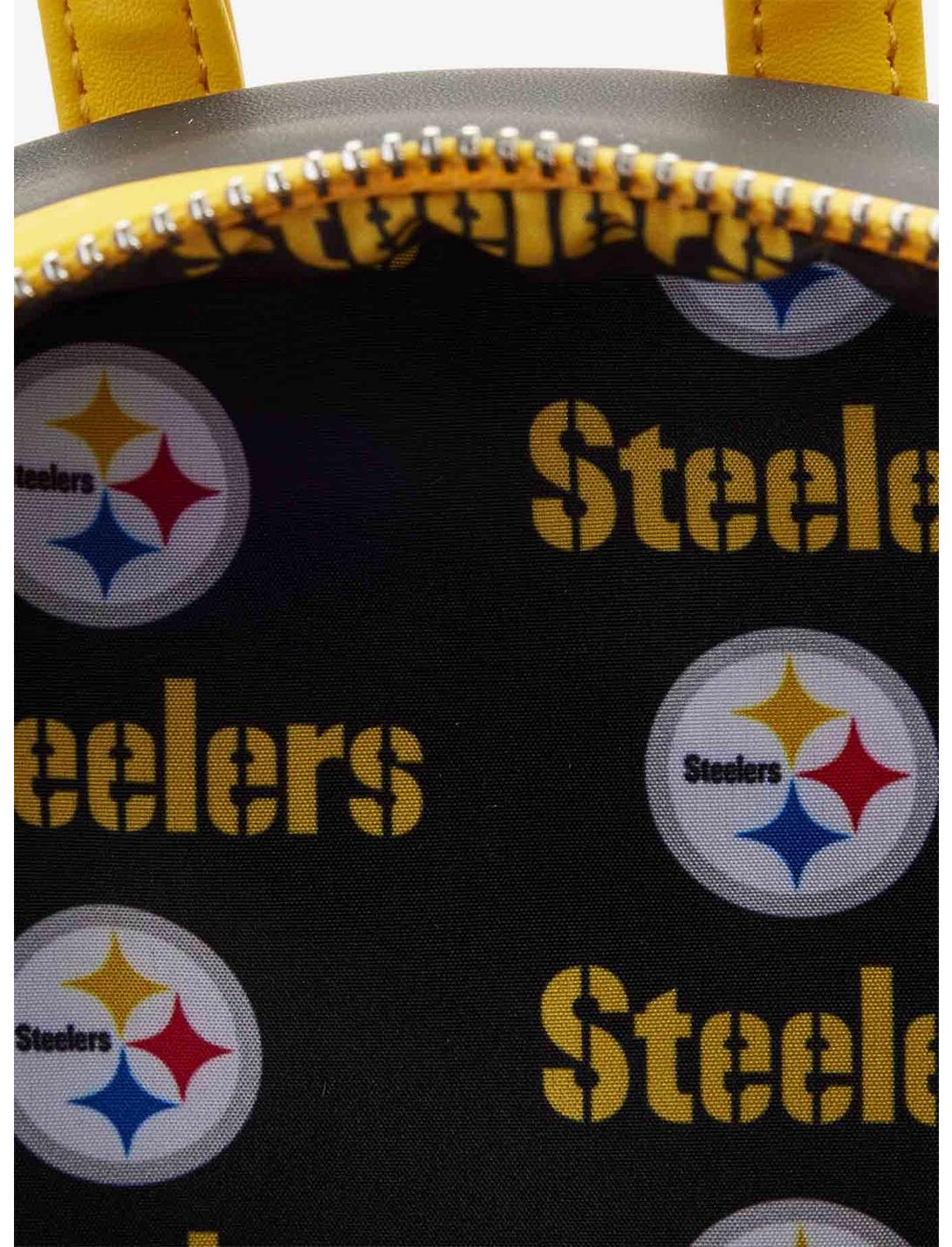 Loungefly NFL Pittsburg Steelers Icon Patches Mini Backpack LOUNGFLY Loungefly NFL Pittsburg Steelers Icon Patches Mini Backpack -transcendentactive shop 19170155 av2