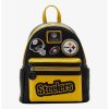 LOUNGFLY Loungefly NFL Pittsburg Steelers Icon Patches Mini Backpack -transcendentactive shop 19170155 hi