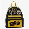 LOUNGFLY Loungefly NFL Pittsburg Steelers Icon Patches Mini Backpack -transcendentactive shop 19170155 hi