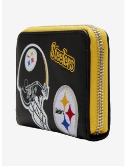 LOUNGFLY Loungefly NFL Pittsburg Steelers Icon Zipper Wallet -transcendentactive shop 19170157 av1