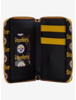 LOUNGFLY Loungefly NFL Pittsburg Steelers Icon Zipper Wallet -transcendentactive shop 19170157 av3