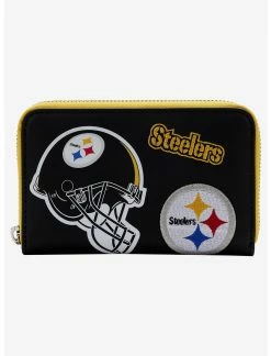 LOUNGFLY Loungefly NFL Pittsburg Steelers Icon Zipper Wallet