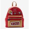 LOUNGFLY Loungefly NFL San Francisco 49ers Icon Patches Mini Backpack -transcendentactive shop 19170159 hi