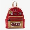 LOUNGFLY Loungefly NFL San Francisco 49ers Icon Patches Mini Backpack -transcendentactive shop 19170159 hi