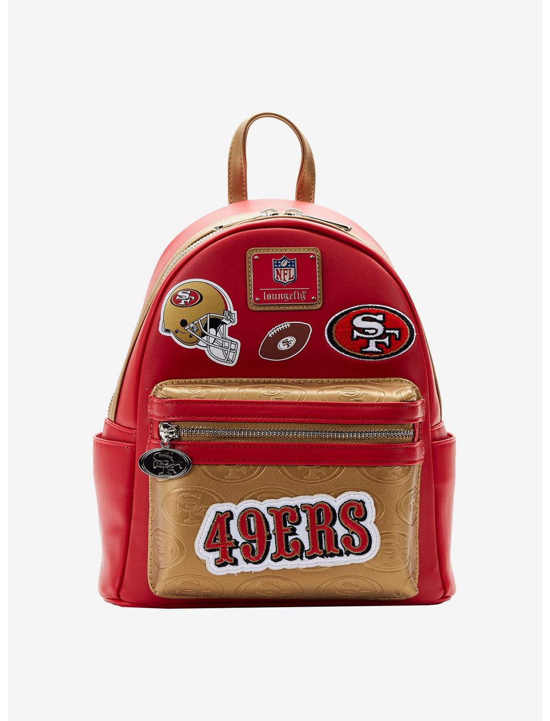 Loungefly NFL San Francisco 49ers Icon Patches Mini Backpack LOUNGFLY Loungefly NFL San Francisco 49ers Icon Patches Mini Backpack -transcendentactive shop 19170159 hi