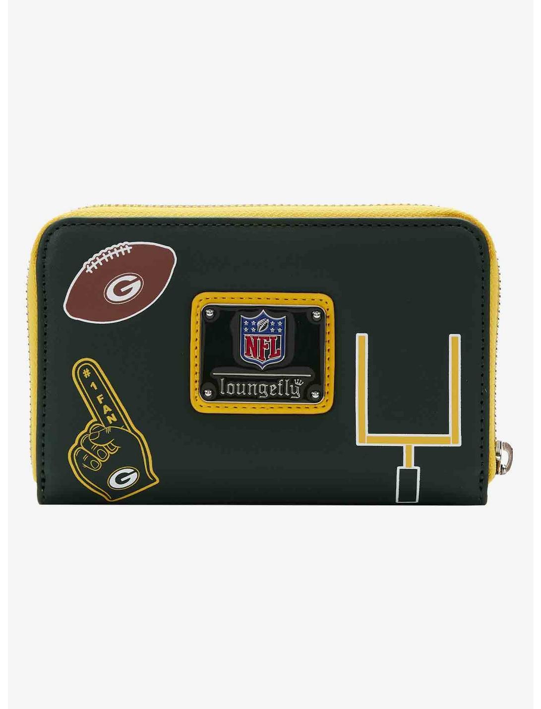 Loungefly NFL Green Bay Packers Icon Zipper Wallet LOUNGFLY Loungefly NFL Green Bay Packers Icon Zipper Wallet -transcendentactive shop 19170169 av1