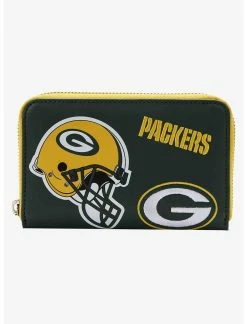 LOUNGFLY Loungefly NFL Green Bay Packers Icon Zipper Wallet