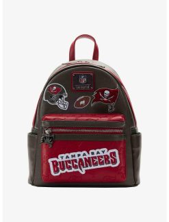 LOUNGFLY Loungefly NFL Tampa Bay Buccaneers Icon Patches Mini Backpack