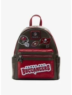 LOUNGFLY Loungefly NFL Tampa Bay Buccaneers Icon Patches Mini Backpack