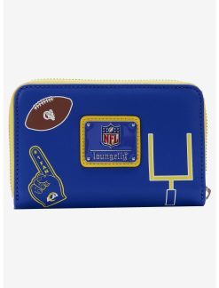 LOUNGFLY Loungefly NFL LA Rams Icon Zipper Wallet -transcendentactive shop 19170177 av2
