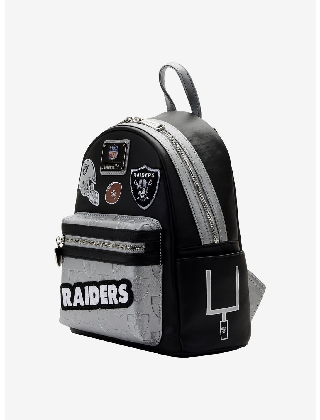Loungefly NFL Las Vegas Raiders Icon Patches Mini Backpack LOUNGFLY Loungefly NFL Las Vegas Raiders Icon Patches Mini Backpack -transcendentactive shop 19170179 av1