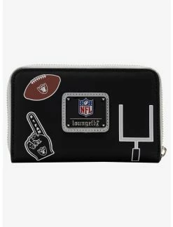 LOUNGFLY Loungefly NFL Las Vegas Raiders Icon Zipper Wallet -transcendentactive shop 19170181 av2