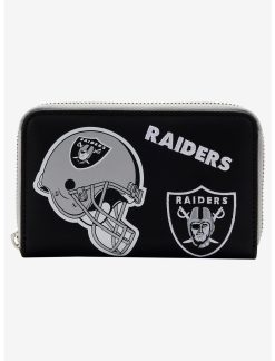 LOUNGFLY Loungefly NFL Las Vegas Raiders Icon Zipper Wallet
