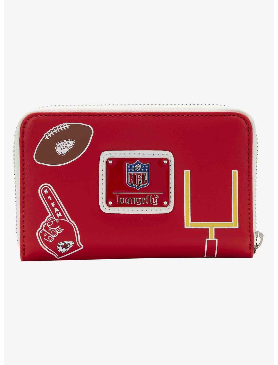 Loungefly NFL Kansas City Chiefs Icon Zipper Wallet LOUNGFLY Loungefly NFL Kansas City Chiefs Icon Zipper Wallet -transcendentactive shop 19170185 av1
