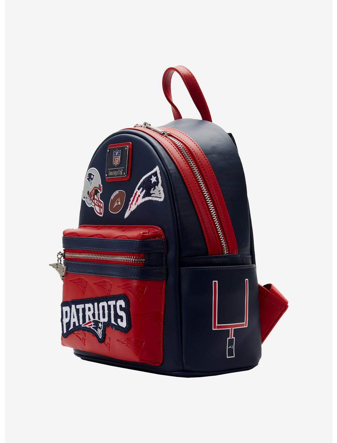 Loungefly NFL New England Patriots Icon Patches Mini Backpack LOUNGFLY Loungefly NFL New England Patriots Icon Patches Mini Backpack -transcendentactive shop 19170187 av1