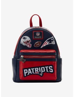 LOUNGFLY Loungefly NFL New England Patriots Icon Patches Mini Backpack