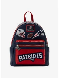 LOUNGFLY Loungefly NFL New England Patriots Icon Patches Mini Backpack