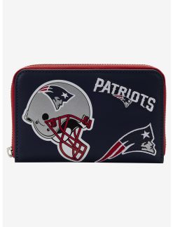 LOUNGFLY Loungefly NFL New England Patriots Icon Zipper Wallet