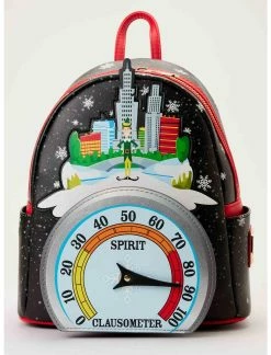 LOUNGFLY Loungefly Elf Clausometer Light-Up Mini Backpack