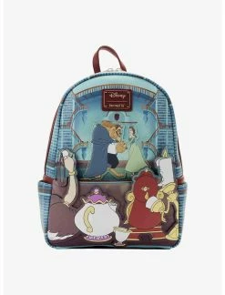 LOUNGFLY Loungefly Disney Beauty And The Beast Library Mini Backpack