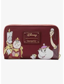 LOUNGFLY Loungefly Disney Beauty And The Beast Reading Zipper Wallet -transcendentactive shop 19170533 av1