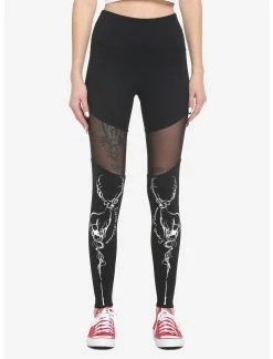 HUNIVERS Harry Potter Patronus Spell Mesh Leggings