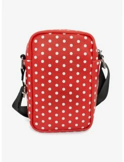 HUNIVERS Disney Minnie Mouse Polka Dots Vegan Leather Crossbody Bag -transcendentactive shop 19178989 av2