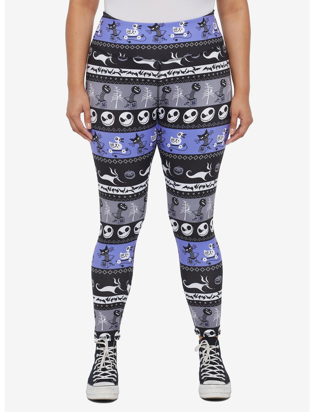The Nightmare Before Christmas Fair Isle Leggings Plus Size HUNIVERS The Nightmare Before Christmas Fair Isle Leggings Plus Size -transcendentactive shop 19179433 av1