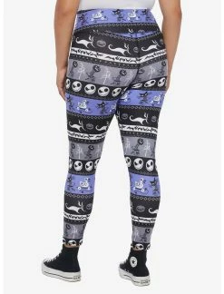 HUNIVERS The Nightmare Before Christmas Fair Isle Leggings Plus Size -transcendentactive shop 19179433 av2