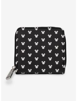 HUNIVERS Disney Mickey Mouse Monogram Zip Wallet
