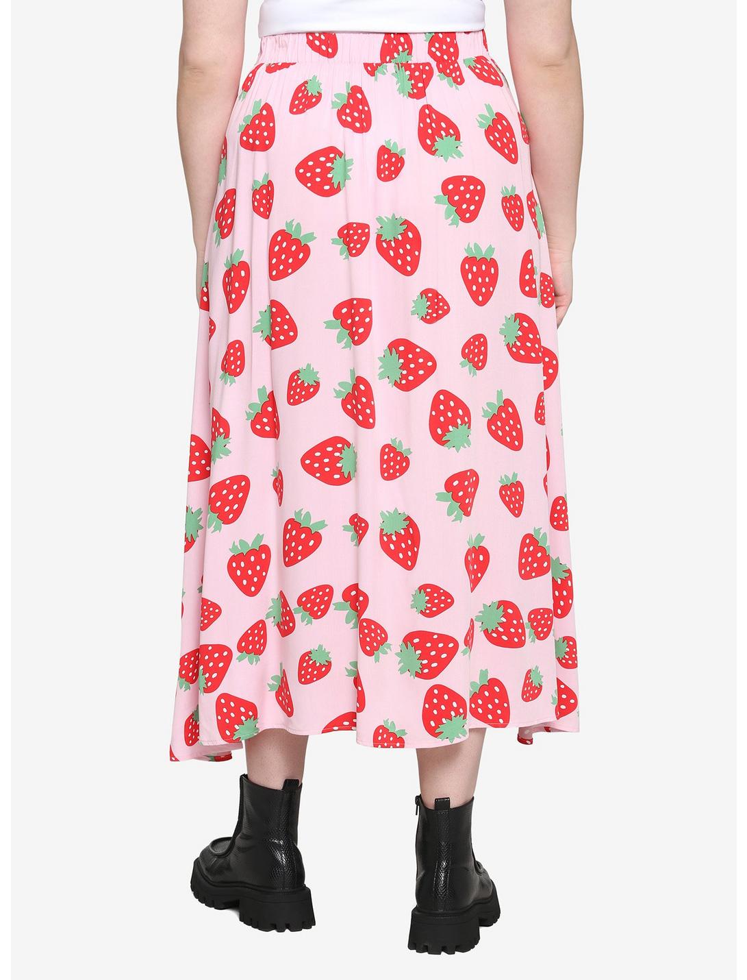 HUNIVERS Pink Strawberry Maxi Skirt Plus Size 4 HUNIVERS Pink Strawberry Maxi Skirt Plus Size - Image 2