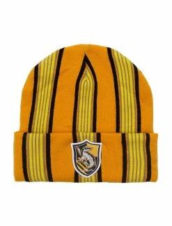 Bioworld Harry Potter Hufflepuff Striped Cuff Beanie
