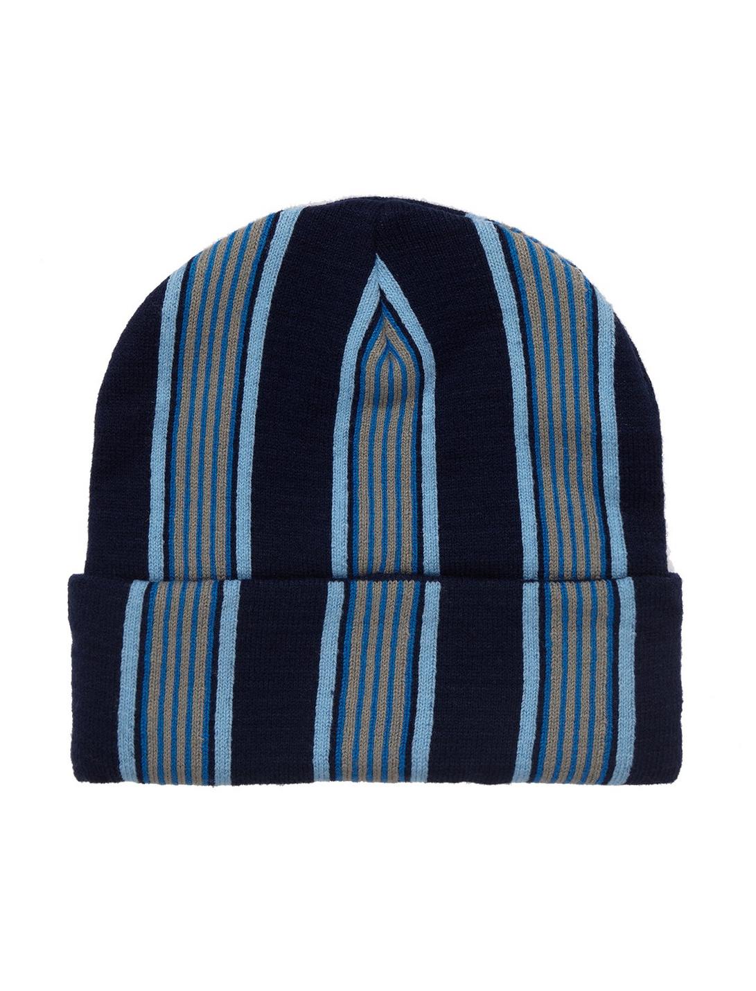 Bioworld Harry Potter Ravenclaw Striped Cuff Beanie - BoxLunch Exclusive 4 Bioworld Harry Potter Ravenclaw Striped Cuff Beanie - BoxLunch Exclusive - Image 2