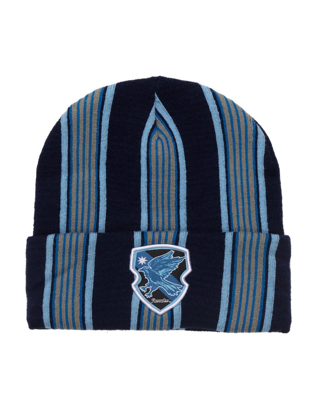 Bioworld Harry Potter Ravenclaw Striped Cuff Beanie - BoxLunch Exclusive 3 Bioworld Harry Potter Ravenclaw Striped Cuff Beanie - BoxLunch Exclusive