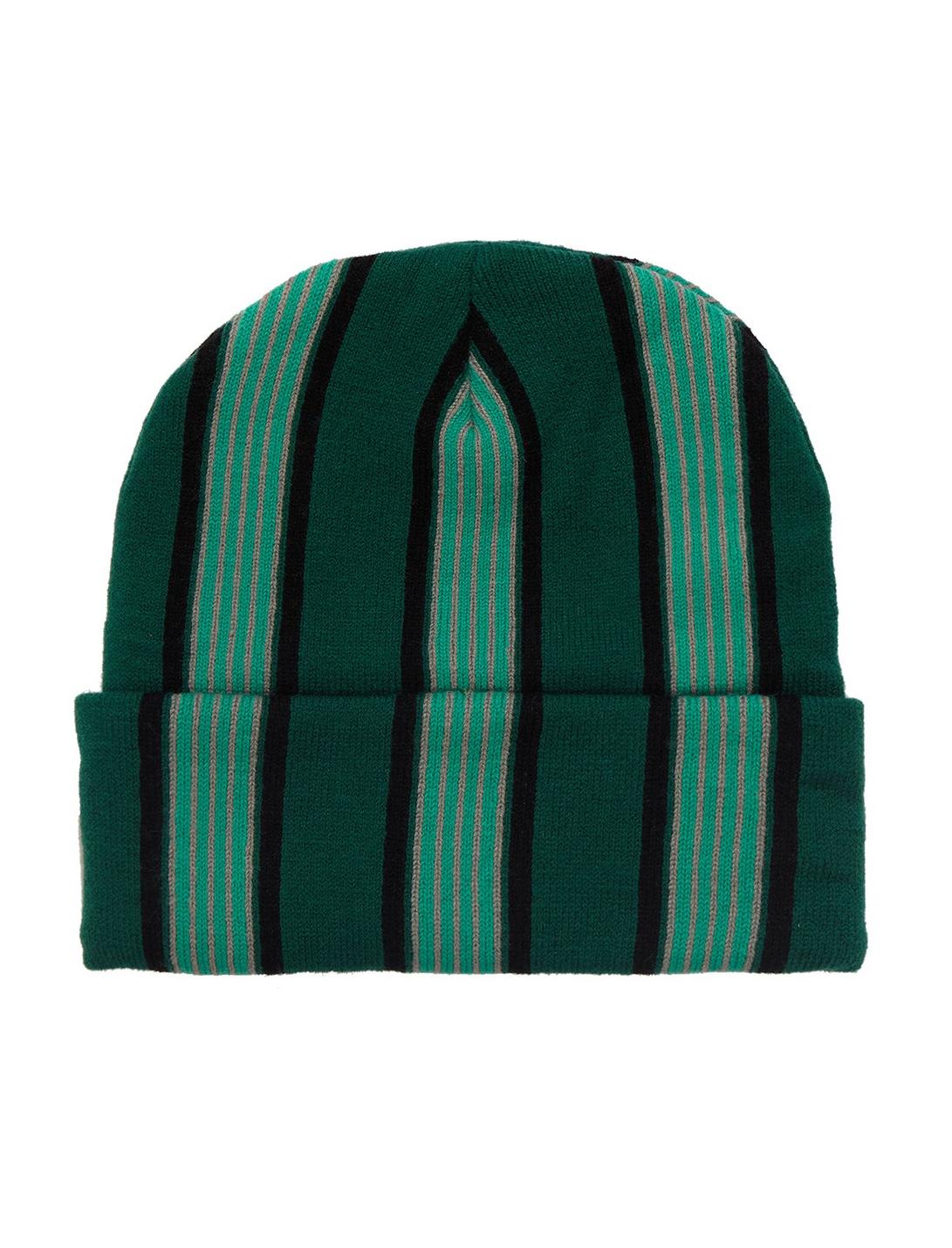 Harry Potter Slytherin Striped Cuff Beanie Bioworld Harry Potter Slytherin Striped Cuff Beanie -transcendentactive shop 19228944 av1