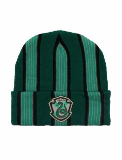 Bioworld Harry Potter Slytherin Striped Cuff Beanie