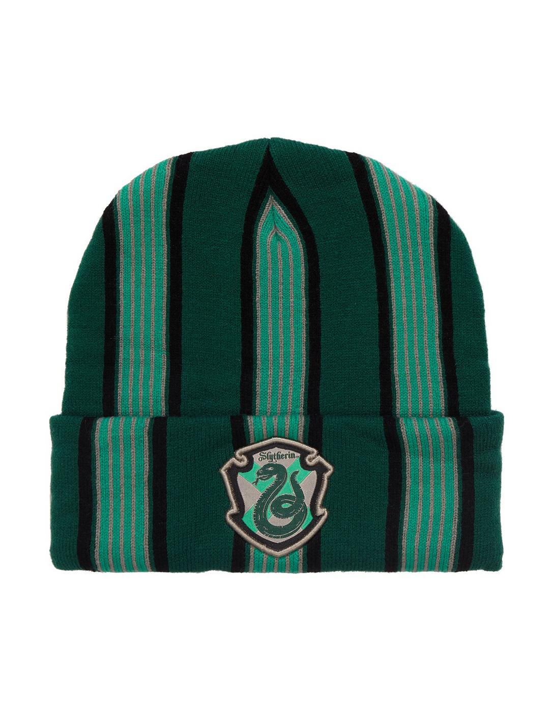 Harry Potter Slytherin Striped Cuff Beanie Bioworld Harry Potter Slytherin Striped Cuff Beanie -transcendentactive shop 19228944 hi